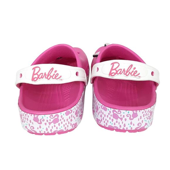 Crocs Classic Barbie Clogs Pink Slip On Comfort Water Shoes Jibbitz Womens 8 - Picture 5 of 8